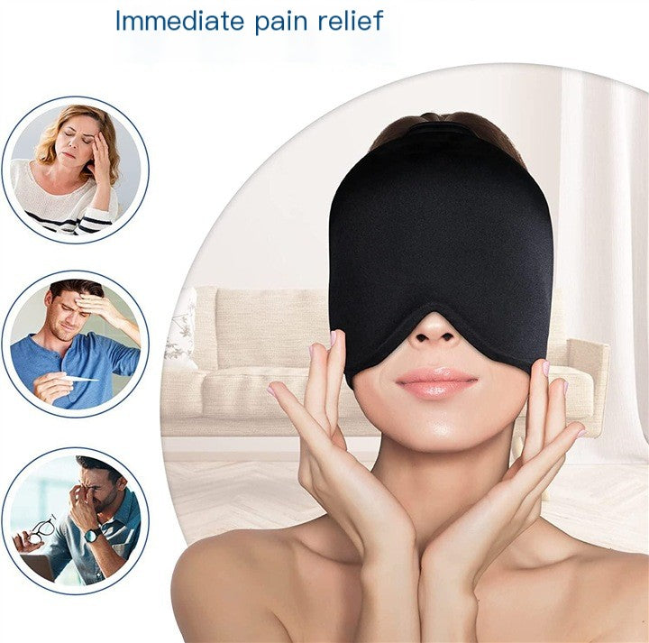 Gel Ice Mask for Migraine Relief and Physiotherapy Care