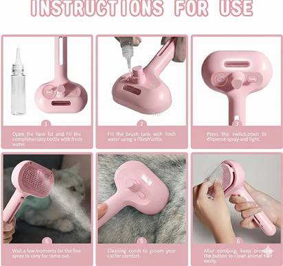 Steamy Brush Pet Spray