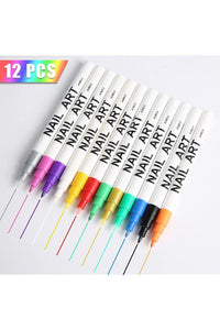 3D Nail Art Doodle Pen Set - 12 Colors